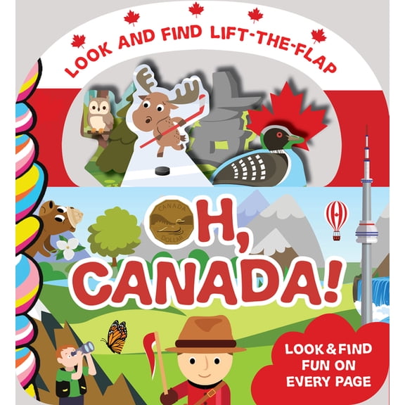 Look and Find Lift-The-Flap Oh, Canada!, (Board Book)