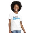 thumbnail image 4 of Lover Not Fighter Peace Love Friendly Crewneck T Shirts Boy Girl Teen Brisco Brands S, 4 of 5