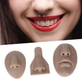 thumbnail image 4 of Silicone Nose Model Set, 3D Soft Practice Nose Model,  Soft Flexible Model Body Part Displays,   Nose  Flexible  Face Model For Jewelry Display Acupuncture Tea, 4 of 8