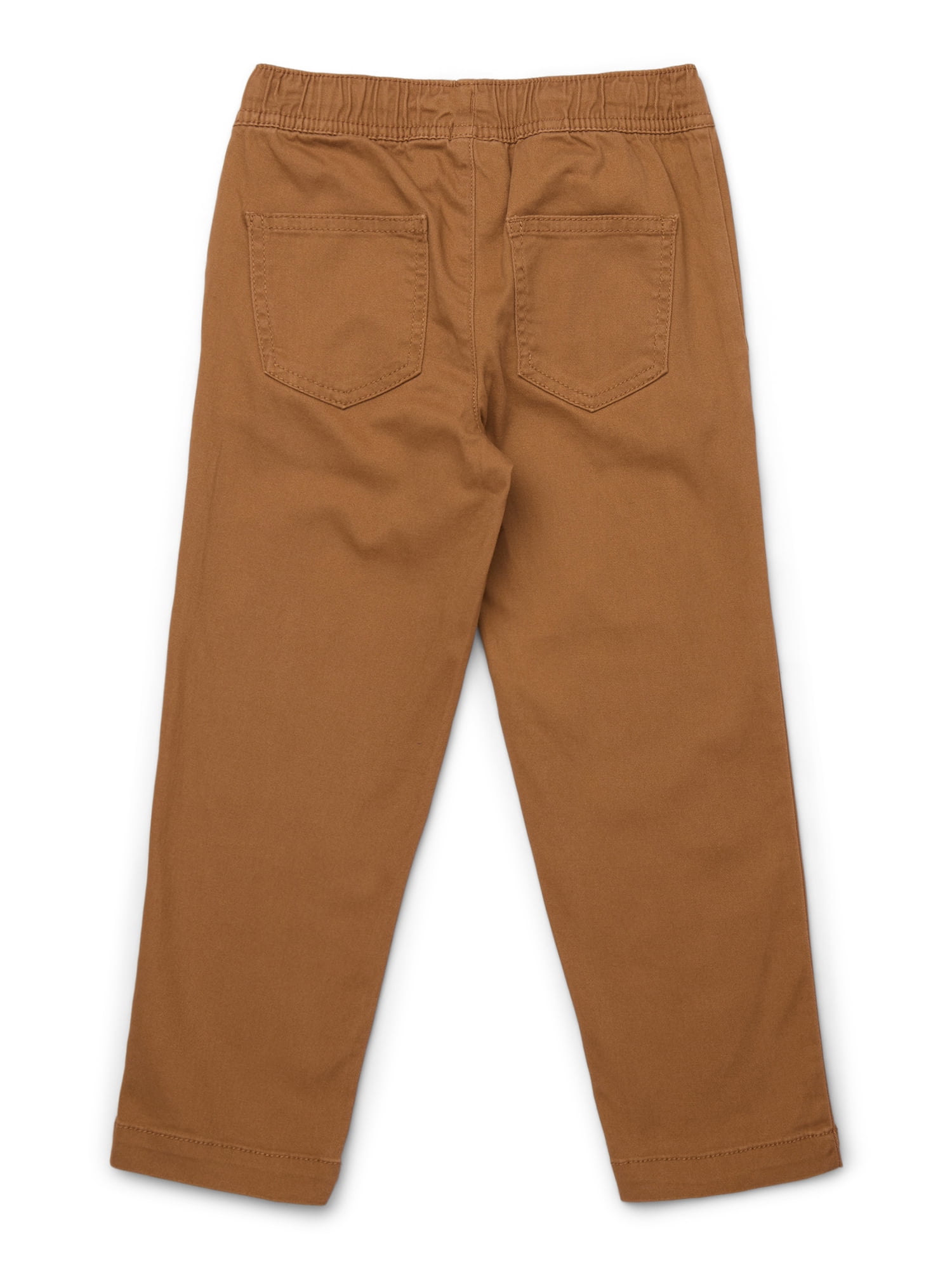 Wonder Nation Boys Stretch Twill Pull On Pants, Sizes XS-XXL & Husky