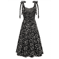 thumbnail image 3 of Vestido de Verano Informal con Escote en V, Color Negro, Talla S, 3 of 10