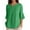 Green, variant on MIXUE Womens Summer Tops Linen Solid Color V Neck Short Sleeve Loose T Shirts Sportwear,Purple,L
