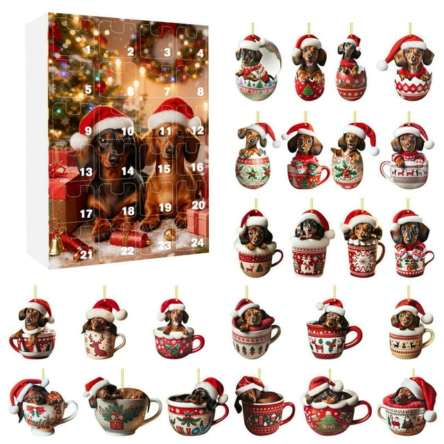 TIELUTT Countdown Surprise Advent Calendar for Lovers with 24 Interval Timer Shower Clock with Timer Christmas Advent Calendar Countdown Candy Christmas Calendar for Kids Countdown Watch with Timer A