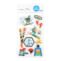 12 Pack: Let's Ski Stickers by Recollections