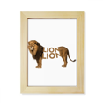 thumbnail image 1 of Lion's Power Separates Body Desktop Adorn Photo Frame Display Art Painting Wooden, 1 of 3