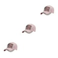 thumbnail image 1 of Guardoinrt Chapeau de Protection Solaire avec Sangle Réglable et Styles à la Mode Multi-Couleurs Rose 3Set, 1 of 6