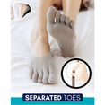 thumbnail image 3 of 5 Pairs Women Toe Socks No Show Full Five Finger Socks Low-cut Liner Socks Yoga Sock, 3 of 8
