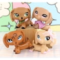 thumbnail image 5 of 4 pcs Minilpsshop Little Dachshund Dog Figurines Toys,#932 #640 No# #909 Collectible Mini Pets, 5 of 5