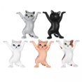 thumbnail image 1 of 3x 5 Piezas de Gato Lápiz Soporte para Teléfono Móvil Levantamiento de Pesas Bricoje Oficina Hogar Escritorio Decoración Baile Gato Adornos Pa Baoblaze Escultura de estatua de gato, 1 of 8