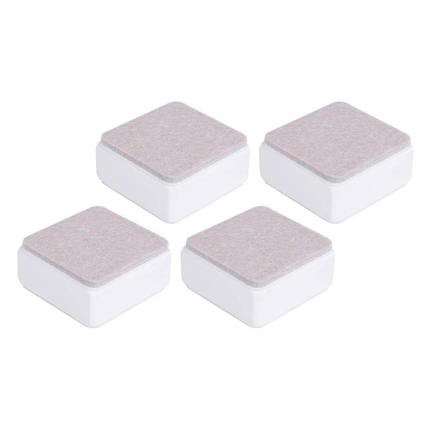 Elevadores de cama multifunción de 4 piezas, mesa, sofá, pies, silla, gorros para piernas, de suelo Blanco 60x32mm Zulema Elevadores de cama