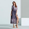 thumbnail image 3 of Vestido túnica bohemio para mujer, vestido de playa, vestidos de verano, vestido vintage, 3 of 4