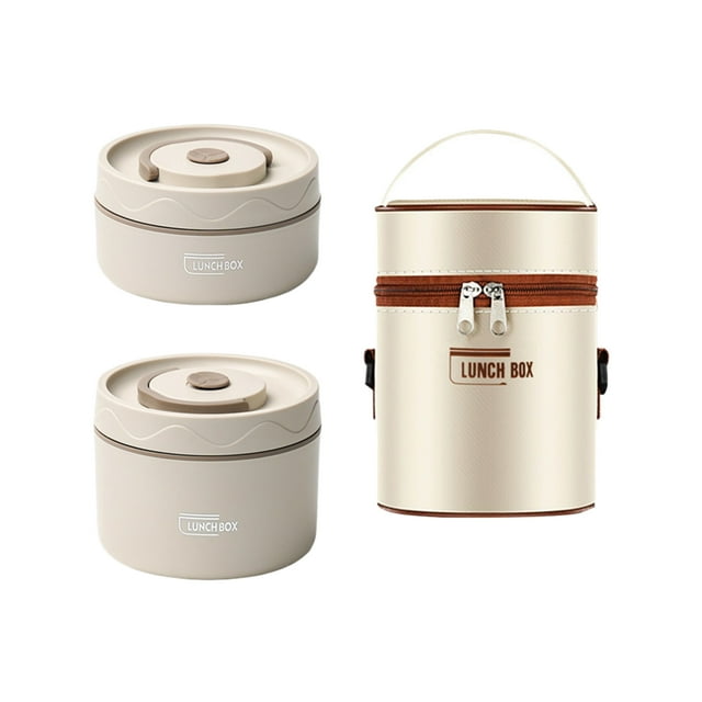 Xingzhi Insulated Lunch Box For Kids Durable Safe To Convenient Storage School Lightweight And Portable white 2 floors