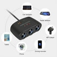 thumbnail image 5 of 3-Socket Cigarette Lighter Splitter with Dual USB Ports for Vehicles, DC12V Input, 120W Power, DC5V/2100mA USB Output, 85cm Pure Copper Cord, 5 of 8