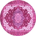 thumbnail image 1 of Ahgly Company Indoor Round Persian Pink Traditional Area Rugs, 4' Round, 1 of 4