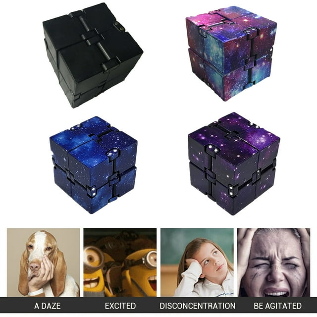Mini cubo ABS para aliviar el estrés, juguete antiansiedad y antiestrés para niños y adultos