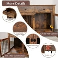 thumbnail image 7 of Waleaf 44" Large Dog Crate Kennel Furniture with 2 Storage Drawers for inside, Wooden Pet Cage for Medium Large Dogs, 7 of 7