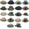 thumbnail image 2 of Baohd Chapeau Rond de Pêcheur Vert Armée pour Hommes et Femmes, Extérieur, protection Solaire, Pare-Soleil, 1 Ensemble, 2 of 6