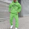 thumbnail image 3 of SGMVNU Sweatsuits for Men 2 Piece Hoodie Tracksuit For Fashionable Workout Wear And Outdoor Activities Casual Running Jogging Sport Comfort Suit Sets(Green, L), 3 of 4