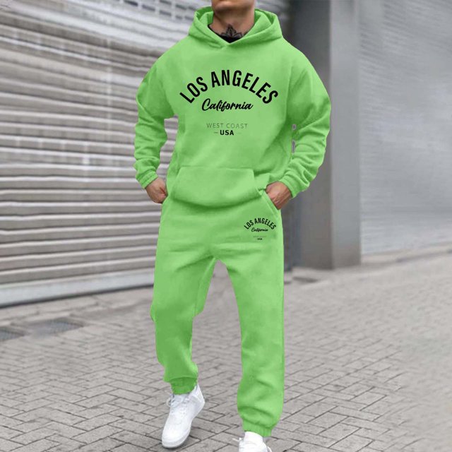 TINZ Style Urbain Sweat à Capuche Imprimé Lettre Survêtement pour Tenue Décontractée à la Mode et Activités Extérieures et Veste de Costume Homme