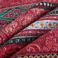 thumbnail image 4 of HoneiLife Cotton Quilt Set 2 Piece Lightweight Quilts Bedding Set, Rose Red, Twin, 4 of 7