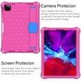 thumbnail image 2 of iPad Air 4th Gen 10.9 Case, iPad Pro 11 Case, Dteck Heavy Duty Silicone Shockproof Case with Hand Holder Stand + Shoulder Strap for iPad Air (2020) 10.9" / iPad Pro 11", Rose/Blue, 2 of 6