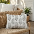 thumbnail image 6 of Creative Products Gray Fern Pattern 18x18 Indoor / Outdoor Pillow, 6 of 9