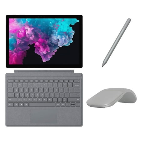 Microsoft Surface Pro 6 2 in 1 PC Tablet 12.3" (2736 x 1824) Touchscreen - Intel Core i5 (up to 3.40 GHz) - 8GB Memory - 128GB SSD - Fanless - Keyboard, Surface Pen and Arc Mouse - Platinum