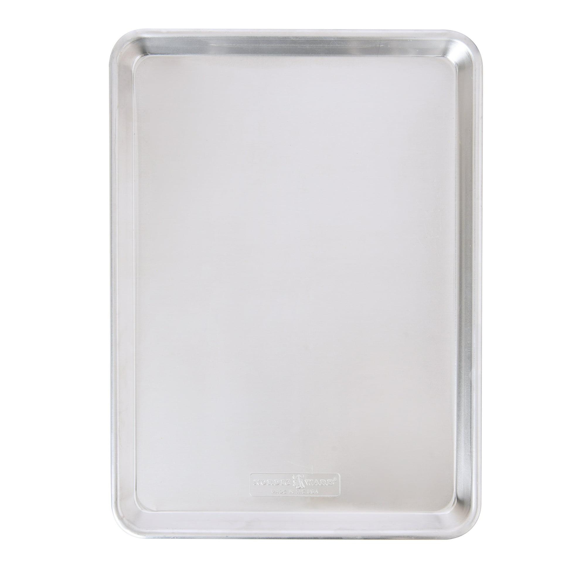 Nordic Ware Naturals 18" x 13" Aluminum Half Sheet, Rectangular Cookie & Baking Sheet Pan