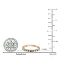 thumbnail image 5 of Dazzlingrock Collection 0.40 Carat (ctw) Alternating Round Black and White Diamond Wedding Band for Women in 18K Rose Gold, Size 10, 5 of 6