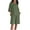 Army Green, variant on Bloomae Plus Size Women Two Piece Lounge Shorts Sets Lightweight Casual 3/4 Length Sleeve V Neck Shirts and Drawstring Short Pants Soft Cotton and Linen Outfit Clothes 2025 Army Green XXL