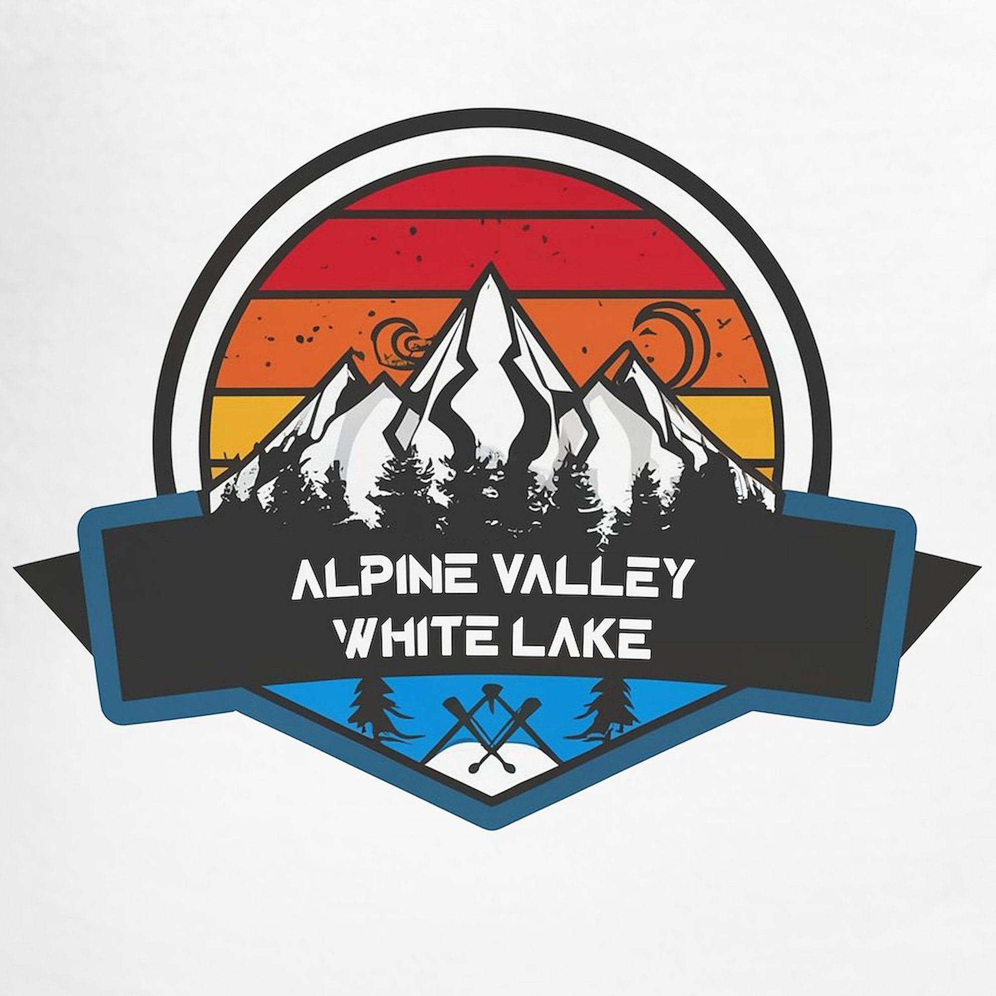 CafePress - Alpine Valley White Lake Michigan Pajamas - Men's Light ...