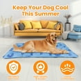 PcEoTllar XL Dog Cooling Mat, Ice Pad for Pets, Water Injection, Leak