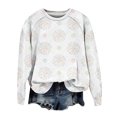 thumbnail image 4 of kaondbfi Hoodless Sweatshirts for Delicate Women Fall Winter Spring Print Sweatshirt Casual Cozy Oversized Crewneck Long Sleeve Pullover Tops Womens Summer Fall Fashion Tops, 4 of 4