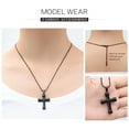 thumbnail image 5 of Rope Winding Cross Cremation Ashes Urn Pendant Necklace Memorial Keepsake Jewelry Lord’s Prayer Cross Ashes Necklaces, 5 of 6