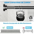 thumbnail image 4 of Barra de Cortina Baño Ajustable: Tubo de Cortina de Ducha 304 Acero Inoxidable Antideslizante, Barra Telescópica Sin Taladrar, Cortinero de Baño Extensible para Armarios y Baños, 4 of 4