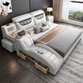 thumbnail image 2 of Marco de cama Tatami moderno Queen para niños, diseño turco inteligente ajustable para niños, viene con otros muebles de dormitorio para niños, 2 of 3