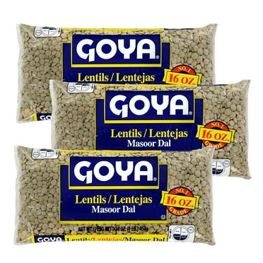 Goya Foods Dry Lentils – 16 oz (Pack of 3)