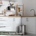 thumbnail image 3 of Dispensador de Bolsas de Basura, Soporte de Madera para Bolsas de Basura, Compatible con Mayoría Tamaños Estándar, para Montaje en Pared o Encimera, Almacenamiento en la Cocina., 3 of 5