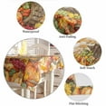 thumbnail image 6 of Orange Fall Pumpkins Tablecloth Rectangle Table Cloth 60x84 , Waterproof Tablecloth Outdoor Table Cloth, Thanksgiving Autumn Botanical Washable Table Cover for Kitchen Dining Party, 6 of 8