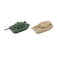 thumbnail image 3 of 2 piezas 1:144 modelo de tanque de juguete Hugo artesanía en miniatura rompecabezas oruga carro para mesa escena adultos exhibición MM1085 Tanques en miniatura, 3 of 10