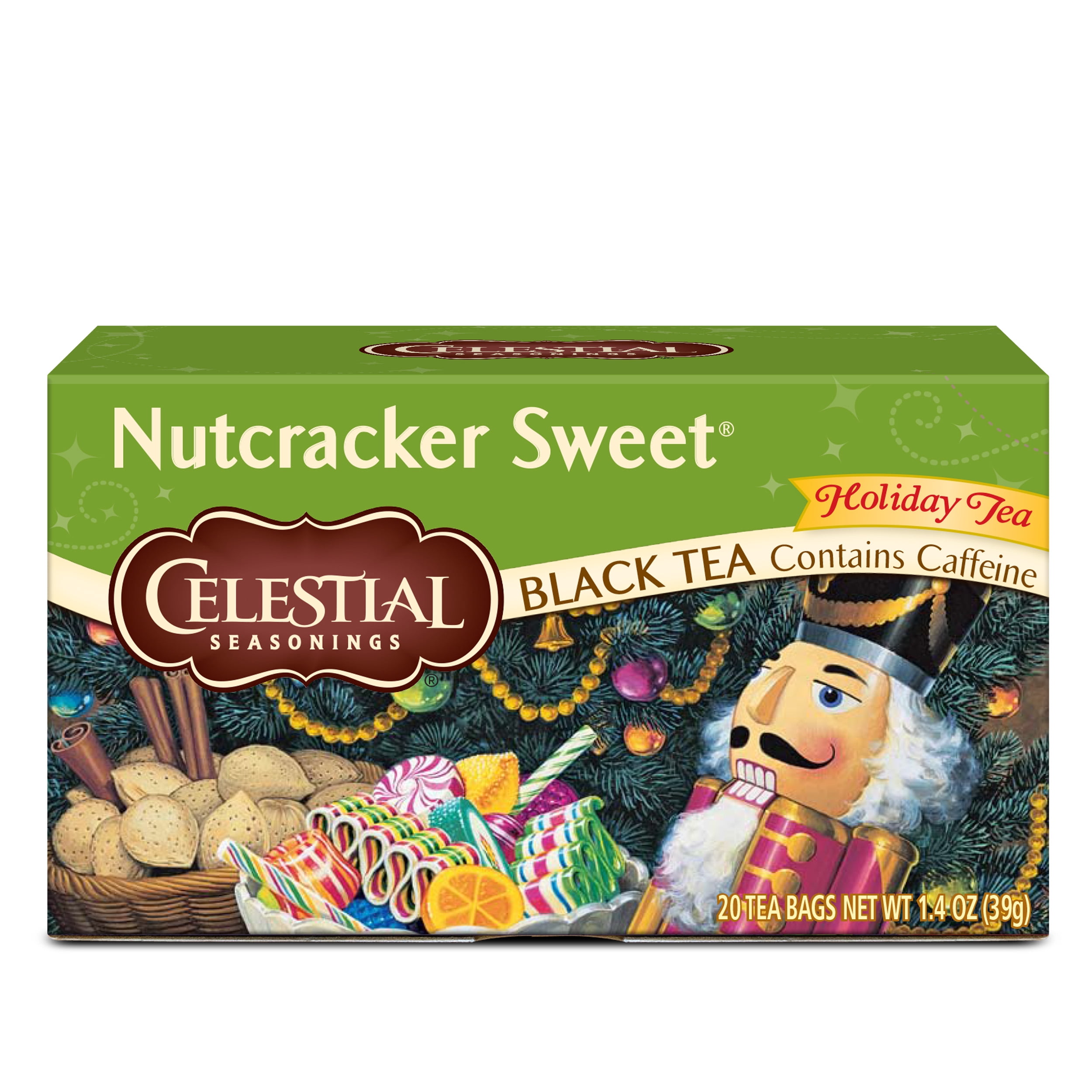 Celestial Seasonings Nutcracker Sweet Black Holiday Tea, 20 Count Box