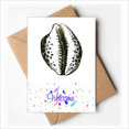 thumbnail image 1 of Black Marine Life Scallop Pattern Welcome Back Greeting Cards Envelopes Blank, 1 of 3