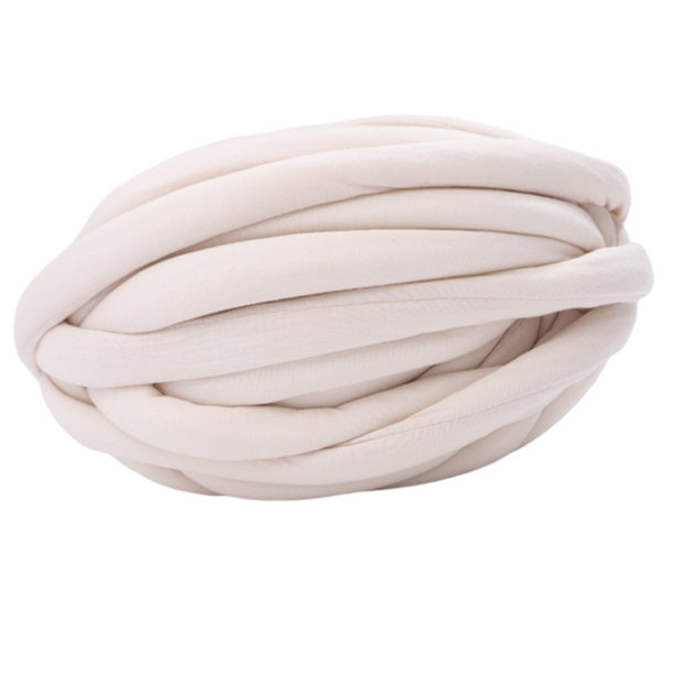 Hilo de lana grueso, relleno de hilo de lana voluminoso, tejido de brazo lavable suave para cama, manta de punto, tapiz, accesorios blanco Hugo Hilo de lana gruesa