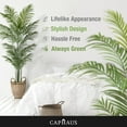 thumbnail image 5 of CAPHAUS Artificial Palm Tree, 5 / 6 / 7 Feet with 18 Trunks Faux Potted Tree for Home Office Modern Decoration, Faux Dypsis Lutescens Plant in Pot with Dried Moss, Indoor Gift for Housewarming, 5 of 9