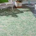 thumbnail image 3 of SAFAVIEH Courtyard Isolde Abstract Indoor/Outdoor Area Rug, Green Blue/Ivory, 9' x 12', 3 of 6