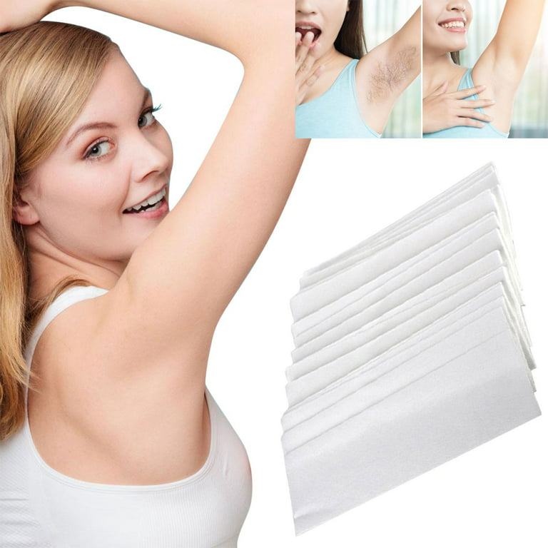 HSMQHJWE European Wax Beads for Hair Removal Nonwoven Waxing Strips 100  Piece Hair Removal Wax Paper Strips For Facial Body Leg Eyebrow Epilating