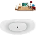 thumbnail image 3 of 63'' Streamline N951WH Freestanding Tub and Tray With Internal Drain, 3 of 10
