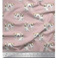 thumbnail image 1 of Soimoi Moss Georgette Fabric Labrador Dog Decor Fabric Printed Yard 42 Inch Wide, 1 of 3