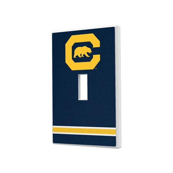 Keyscaper Cal Bears Stripe Design Single Toggle Lightswitch Plate