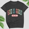 thumbnail image 4 of Women's Christian T Shirts Letter Printed Short Sleeve Round Neck Tops Faith Inspirational Trendy Casual Pullover Tees, 4 of 4
